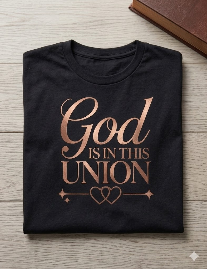 JSpice: T-Shirt - "God is in this UNION".