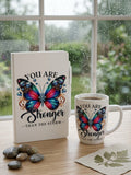 J-Spice: White Journal & Cup "You Are Stronger"