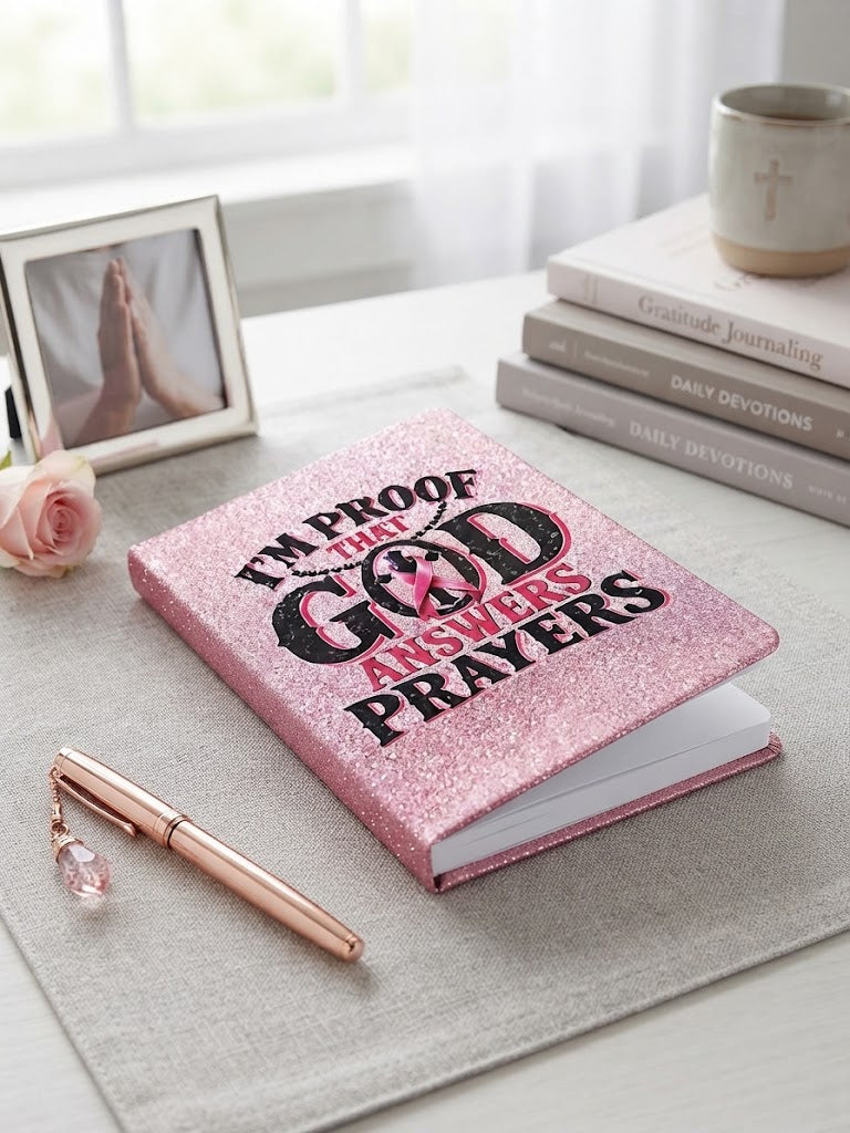 J-Spice: Pink Journal "I'm Proof that God Answers Prayers" - "Breast Cancer Awareness"
